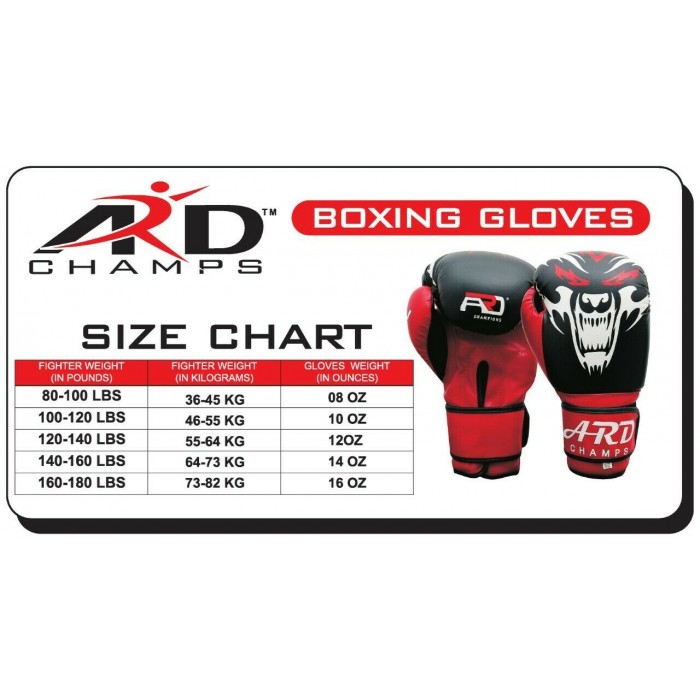 ARD Art Leather Boxing Gloves Fight Punching Bag MMA Muay Thai Kickboxing WDD